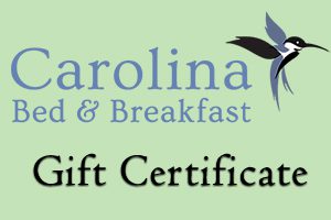 Asheville Bed and Breakfast Gift Certificate